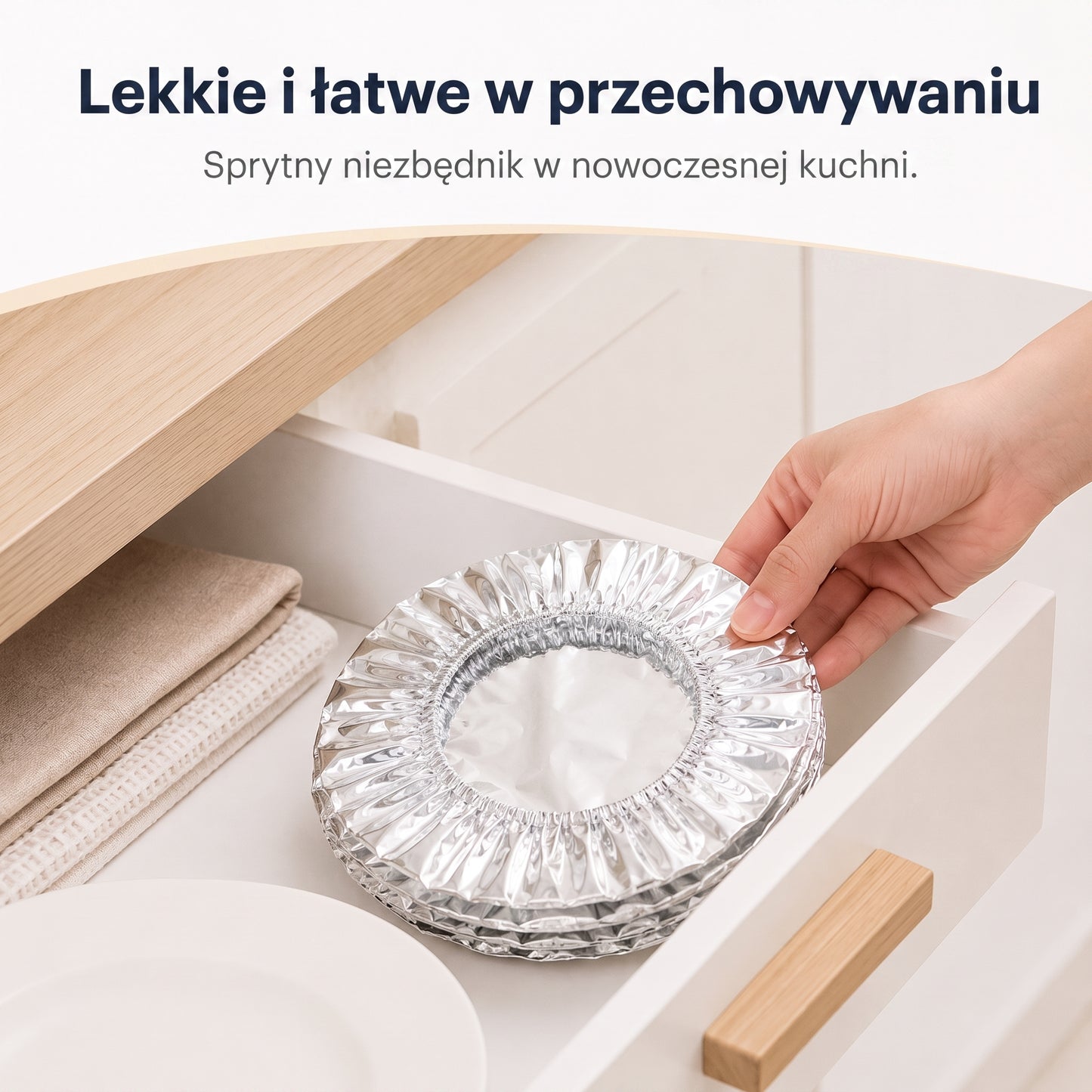 🔥🔥 PKNEW® Składana aluminiowa osłona na żywność | Utrzymuje ciepło i świeżość potraw oraz chroni je przed muszkami owocówkami