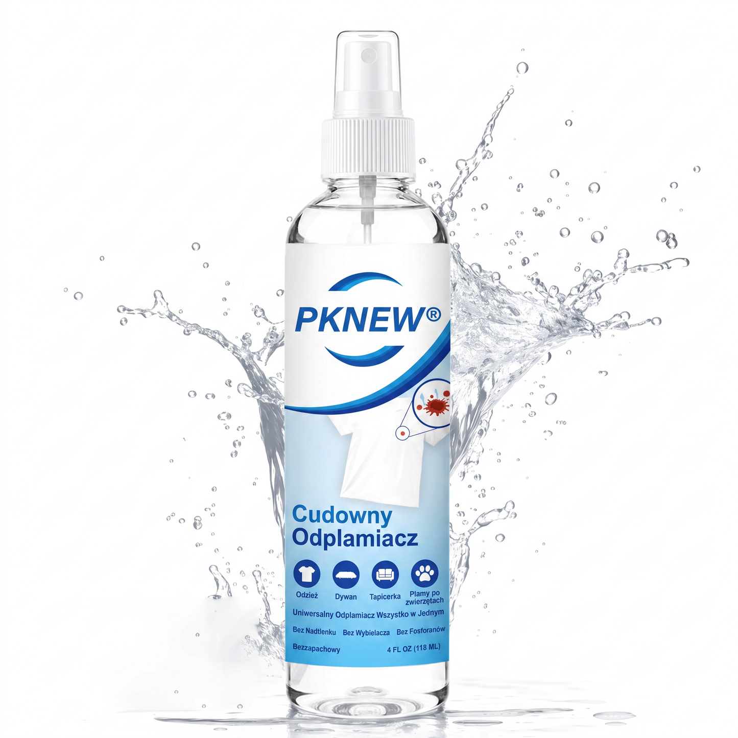 PKNEW® Ekologický víceúčelový odstraňovač skvrn v spreji 💧 – Rychle působící hloubkový čistič bez dráždivých chemikálií 💖