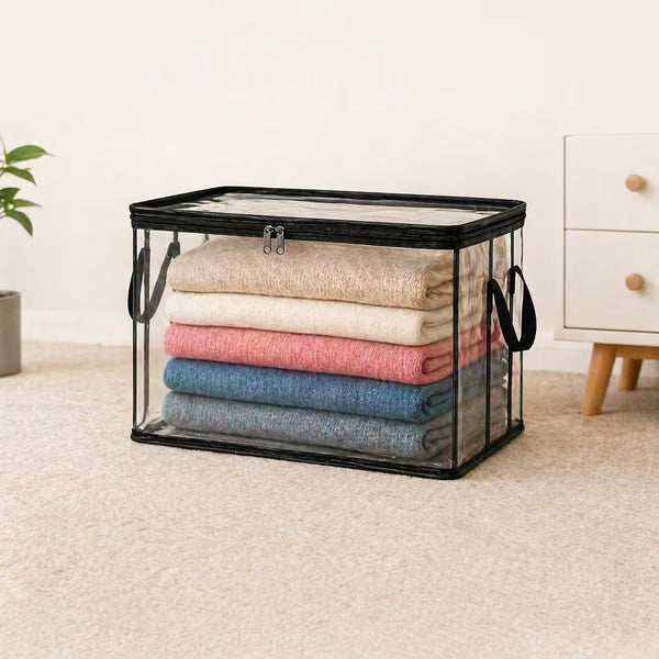 ⏰🌈LIMITED TIME 40% OFF! 🏠 Transparent Large-Capacity Dustproof & Moisture-Proof Storage Bag – Perfect for Clothes, Toys, Books & More ✨