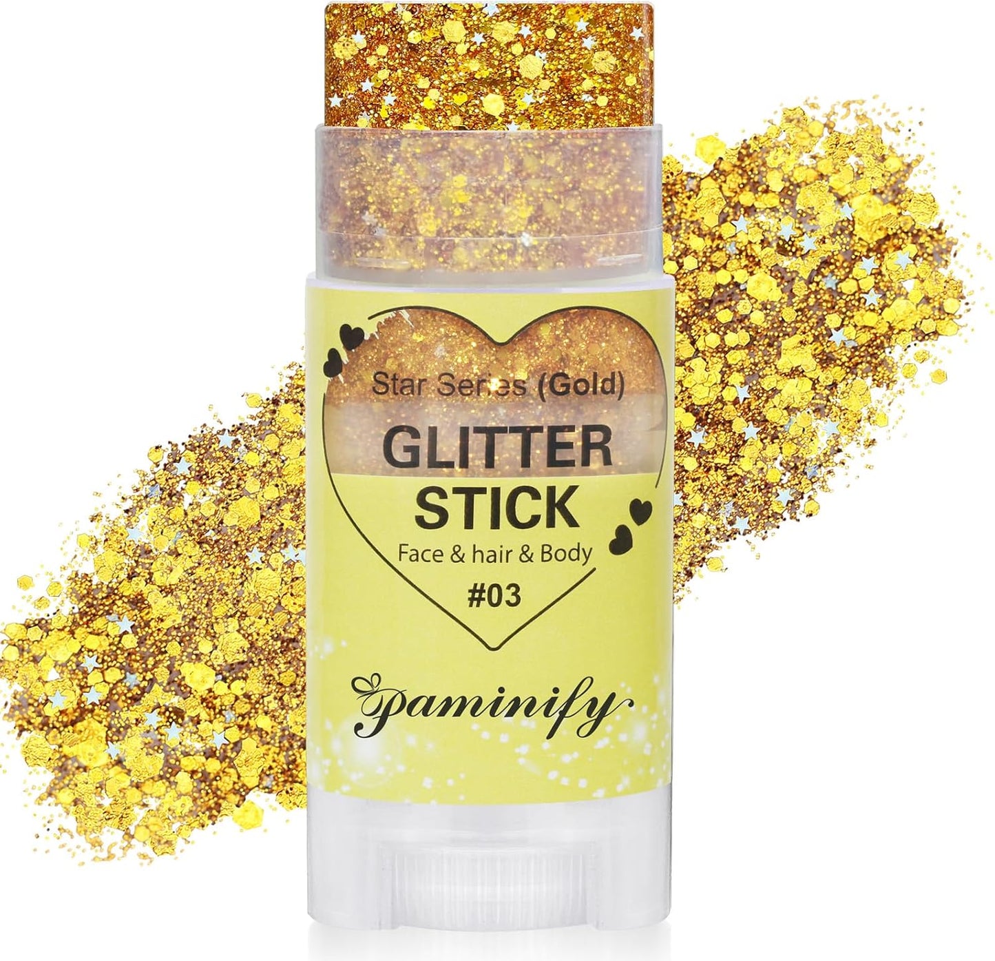 Patriotic Red White & Blue Glitter Stick