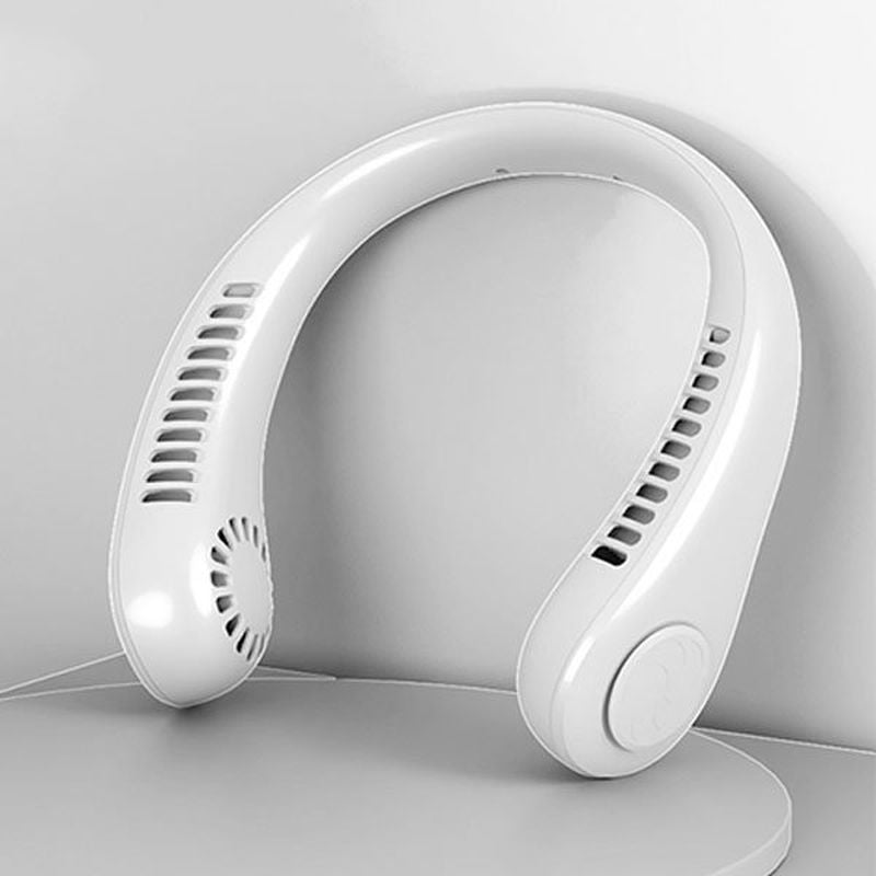 PKNEW® Portable Neck Fan, Bladeless Wearable Personal Fan, Hands-Free Cooling for Outdoor & Office
