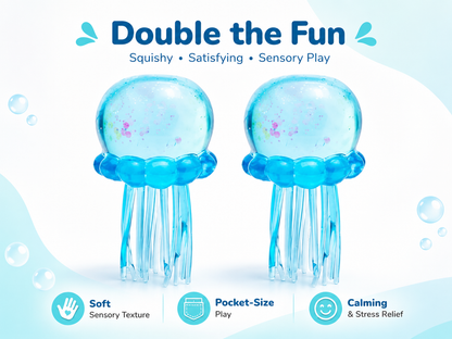 Ultra-Soft Sensory Squishy Toy– Instant Stress Relief & Anxiety Calming Gel Ball 🦑