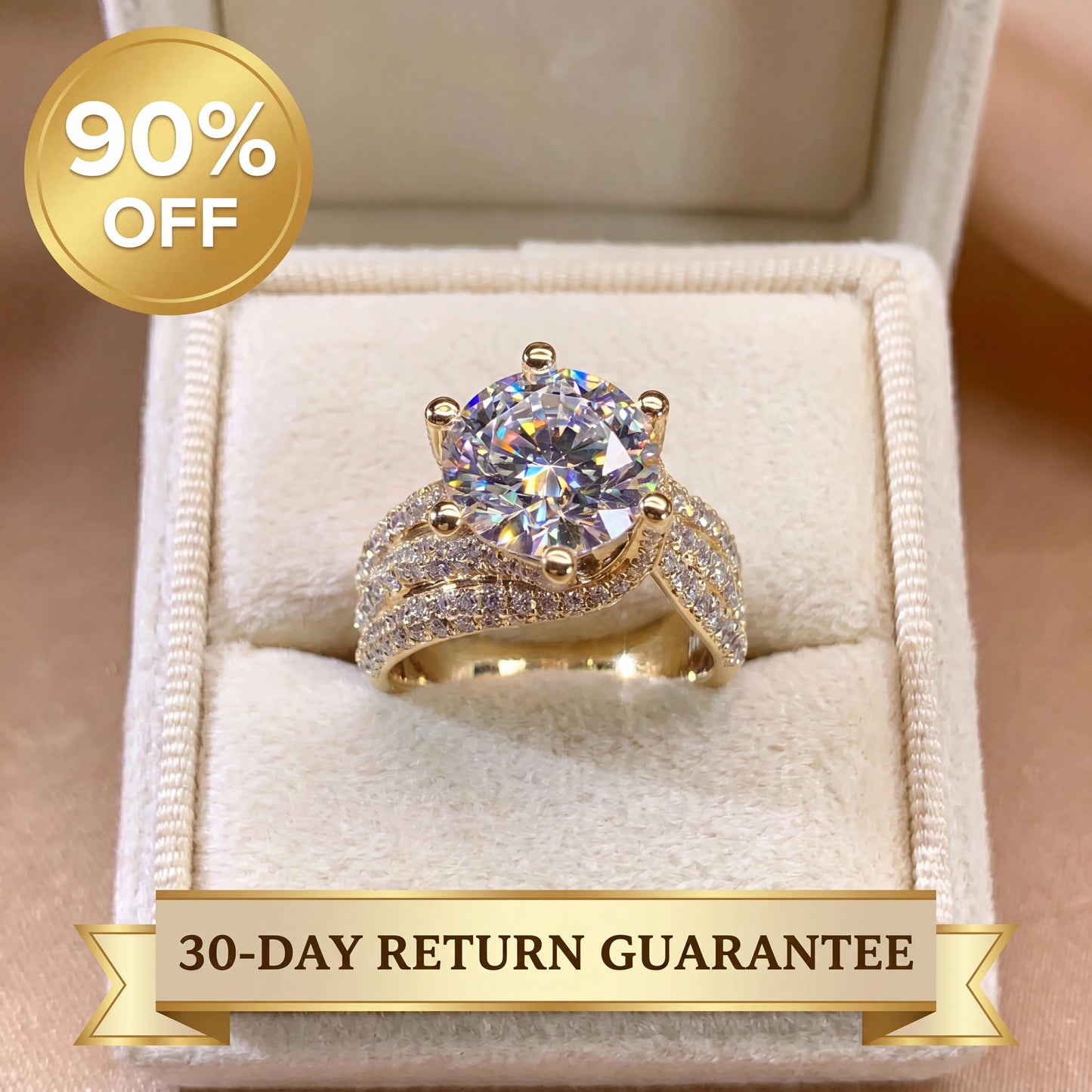 🔥 LAST DAY 90% OFF: The 3-Carat Infinity Twist Moissanite Ring | Fearless Everyday Luxury