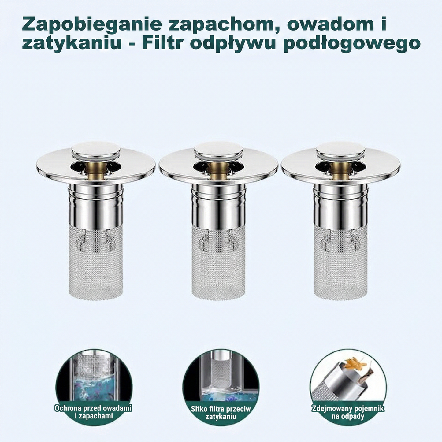 🔥🔥Ostatni dzień promocji – 49% taniej👑Otwierany sitko do odpływu zlewu – 🛀Usuwa nieprzyjemne zapachy i zapobiega zatkaniu