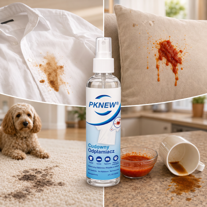 PKNEW® Ekologický víceúčelový odstraňovač skvrn v spreji 💧 – Rychle působící hloubkový čistič bez dráždivých chemikálií 💖