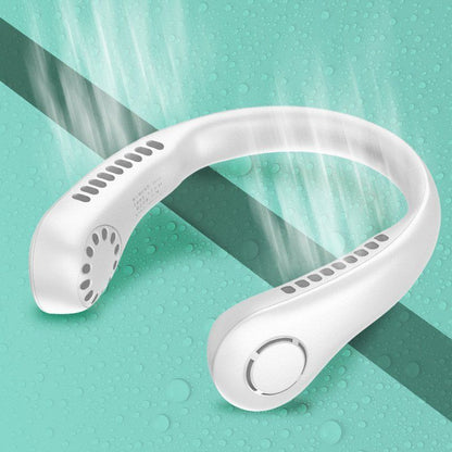 PKNEW® Portable Neck Fan, Bladeless Wearable Personal Fan, Hands-Free Cooling for Outdoor & Office