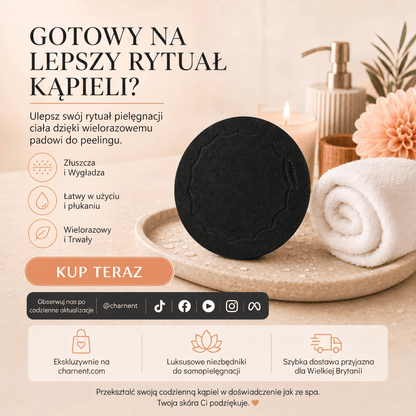 🔥🔥🚿 Głęboko oczyszczająca i złuszczająca myjka do ciała – delikatnie usuwa martwy naskórek i działa jak gąbka SPA 🧖‍♀️