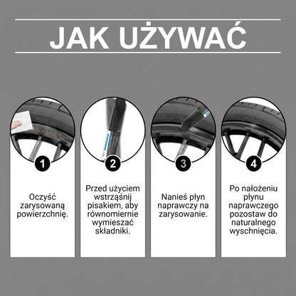 🔥 HIC 2026 🥳💞 PONAD 50 TYS. SPRZEDANYCH!🛠️🚗 50% ZNIŻKI! PKNEW® Magiczny pisak do usuwania rys z samochodów – Usuń rysy z felg w kilka minut. Trwała formuła bez ociekania. Zawiera lakier bezbarwny. ✨🔧