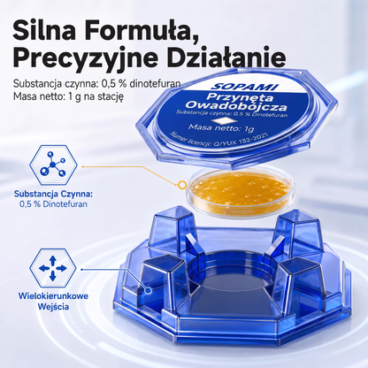 PKNEW® 🪳 Inteligentna stacja z przynętą na karaluchy o działaniu łańcuchowym 🛡️ – dociera do ukrytych gniazd, pomaga zlikwidować całą kolonię i chroni dom nawet przez 2 lata 💎