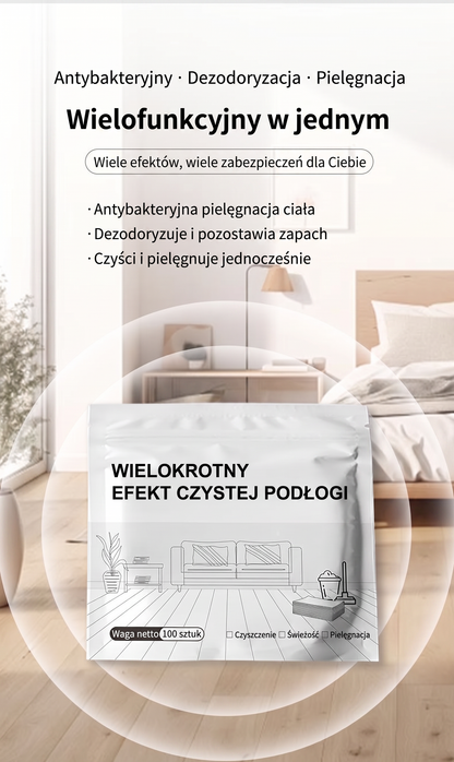 🌈🌈 PKNEW® Tabletki do mycia podłóg, środek czyszczący do wielu powierzchni: drewna, paneli, płytek i ścian w kamperach, antybakteryjne, dezodoryzujące, do pielęgnacji