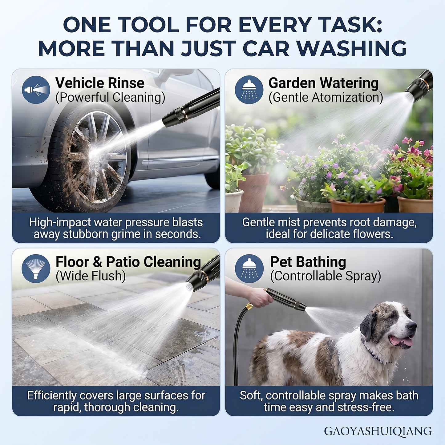 🔥 50% OFF TODAY🥇🥇PKNEW® Powerful High-Pressure Home Car Wash & Garden Sprayer