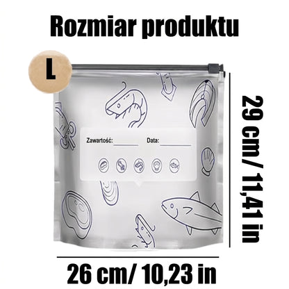 OFERTA LIMITOWANA: 70% ZNIŻKI! 🍗 🥦 Wielorazowe zamykane woreczki z folii aluminiowej 💎