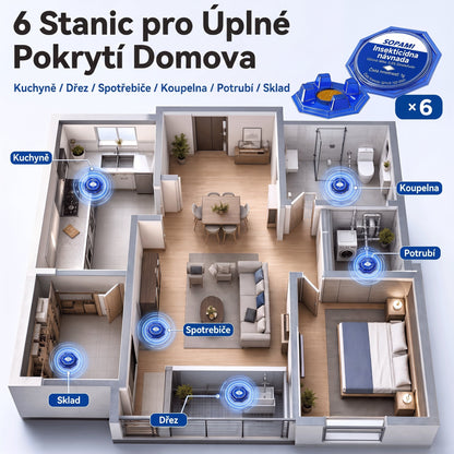 PKNEW® 🪳 Inteligentna stacja z przynętą na karaluchy o działaniu łańcuchowym 🛡️ – dociera do ukrytych gniazd, pomaga zlikwidować całą kolonię i chroni dom nawet przez 2 lata 💎