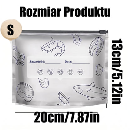 OFERTA LIMITOWANA: 70% ZNIŻKI! 🍗 🥦 Wielorazowe zamykane woreczki z folii aluminiowej 💎