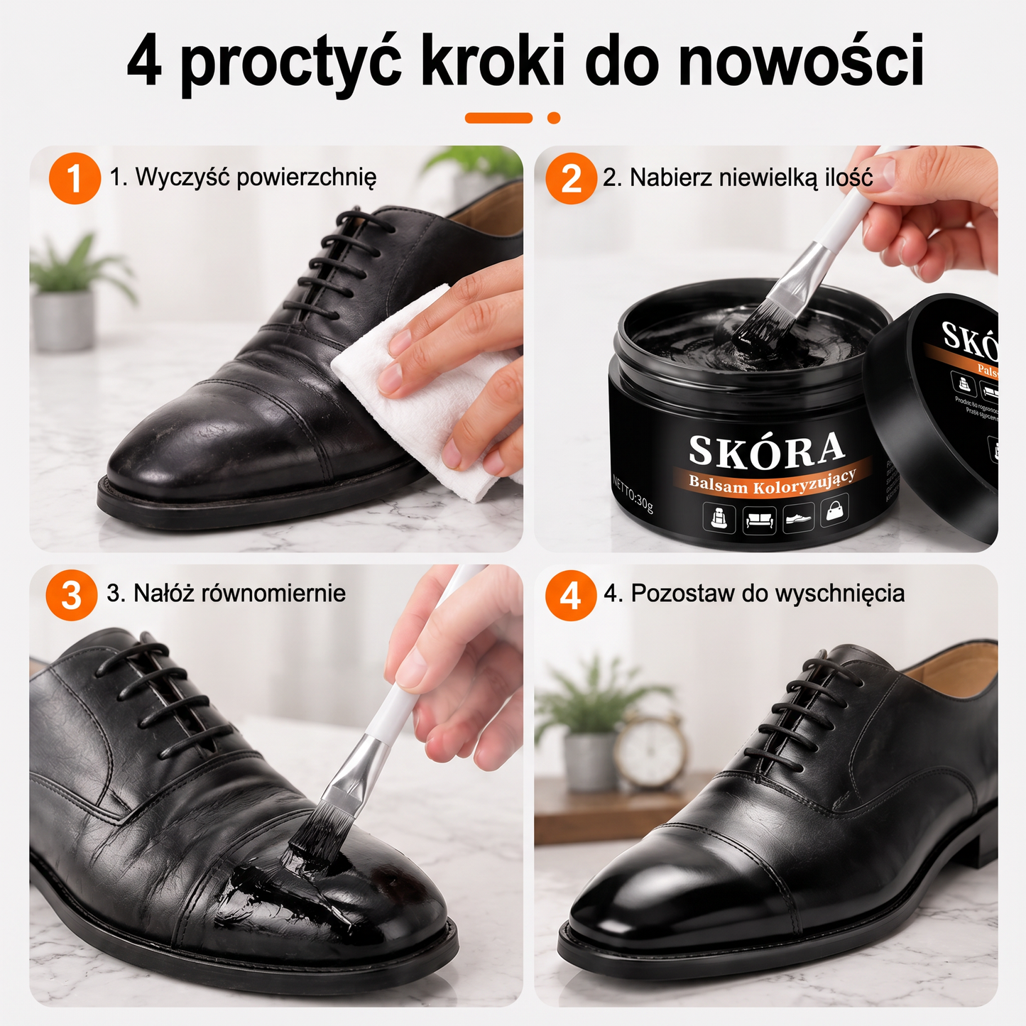 🔥🔥 PKNEW® Intensywny balsam do odnowy skóry✨ – Ożywia wyblakły wygląd, wyrównuje kolor i pomaga ukryć zadrapania na butach, kanapach, torebkach i fotelach samochodowych 💕