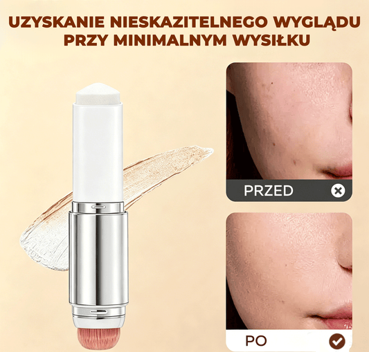 🔥🔥 [𝐎𝐅𝐈𝐂𝐉𝐀𝐋𝐍𝐘 𝐏𝐑𝐎𝐃𝐔𝐊𝐓] Vitalisys® Kryjący Sztyft do Makijażu / Odłączany Pędzelek – Koreański dopasowujący się kolorystycznie podkład w sztyfcie z kapsułkami kolagenowymi
