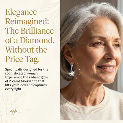 Extra 30% off on sale items | 1-Carat "Dancing" Moissanite Earrings – The Pure S925 Comfort & Sparkle You Deserve 💎