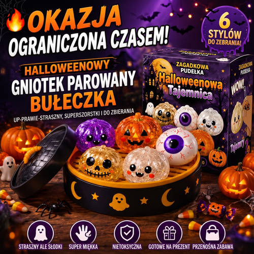 PKNEW® 70% ZNIŻKI DZIŚ 🎃 Halloweeniowe tajemnicze pudełko z antystresowym kluseczkiem 💎