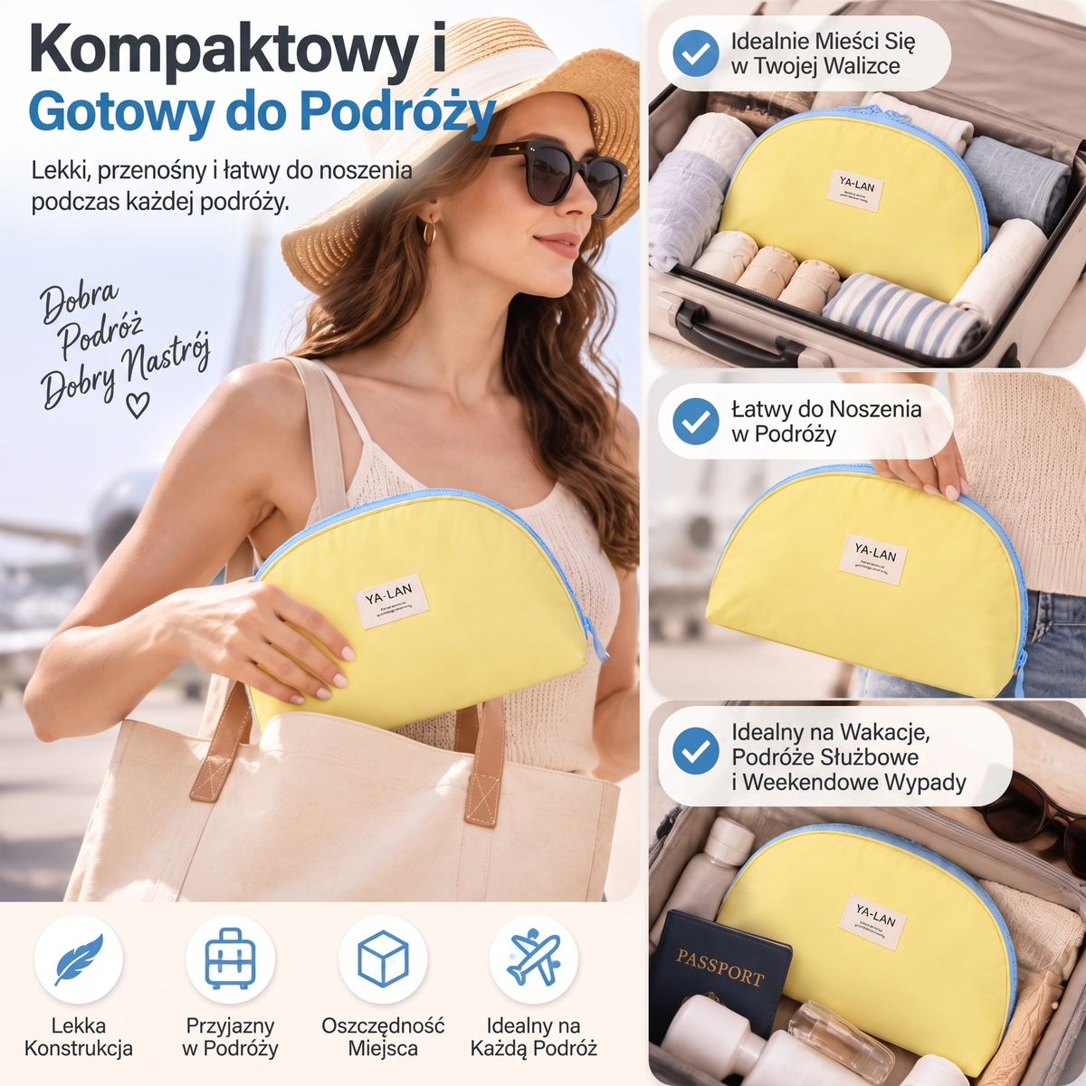 ⚡ OSTATNI DZIEŃ · 49% ZNIŻKI – ✨ Podróżna torba do przechowywania bielizny – Biustonosze majtki i skarpetki uporządkowane wszędzie 💎