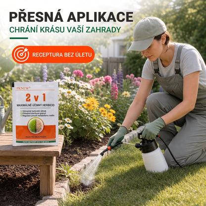 PKNEW® Granulowany środek chwastobójczy 2 w 1 Max Power 👑 – widoczny efekt już po 6 godzinach, łatwe rozpuszczanie w wodzie i precyzyjne stosowanie na fugi, ścieżki, ogrodzenia oraz powierzchnie żwirowe 💎