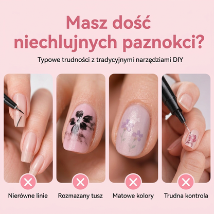 OSTATNI DZIEŃ · 50% ZNIŻKI 🌈 Zestaw 24 dwustronnych pisaków do zdobienia paznokci 💎