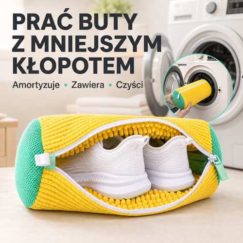 💥Ostatni dzień wyprzedaży! -50% 🔥PKNEW® Worek do prania butów – Trwały ochraniacz do pralek na obuwie sportowe