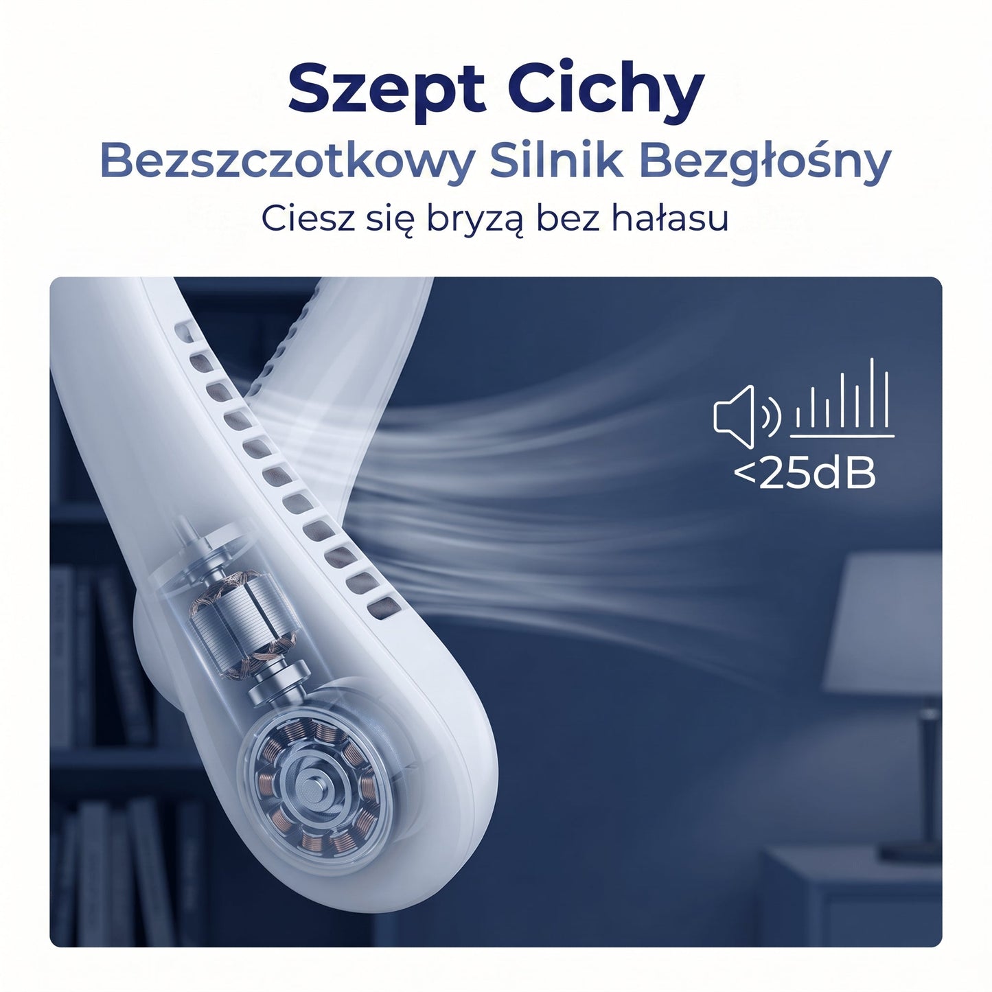 🔥🔥Przenośny wentylator na szyję PKNEW®, bezłopatkowy wentylator osobisty, chłodzenie typu hands-free do użytku na zewnątrz i w biurze