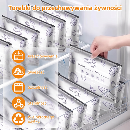 OFERTA LIMITOWANA: 70% ZNIŻKI! 🍗 🥦 Wielorazowe zamykane woreczki z folii aluminiowej 💎