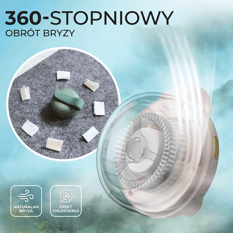 🔥🔥PKNEW® Przenośny Mini Wentylator Bezłopatkowy z Klipsem