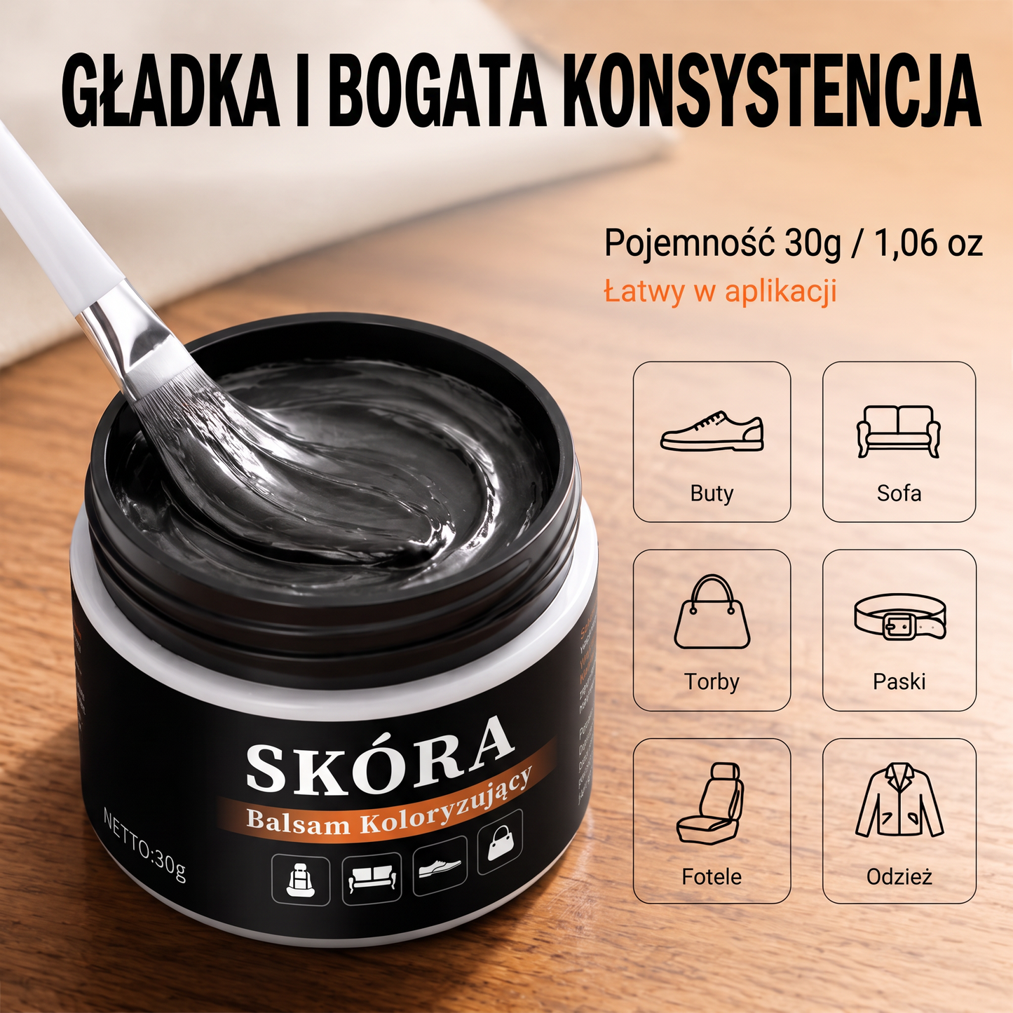 🔥🔥 PKNEW® Intensywny balsam do odnowy skóry✨ – Ożywia wyblakły wygląd, wyrównuje kolor i pomaga ukryć zadrapania na butach, kanapach, torebkach i fotelach samochodowych 💕