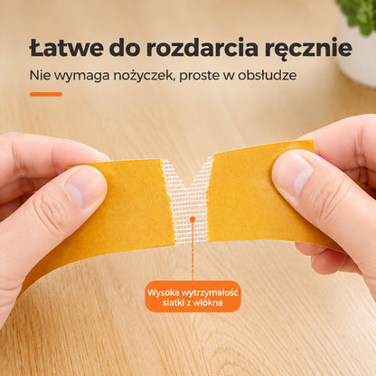 🔥🔥PKNEW® Wytrzymała taśma dwustronna🍇, mocny klej, wodoodporna i usuwalna, bez śladów, idealna do dywanów, tapet, balonów i użytku domowego 🔥