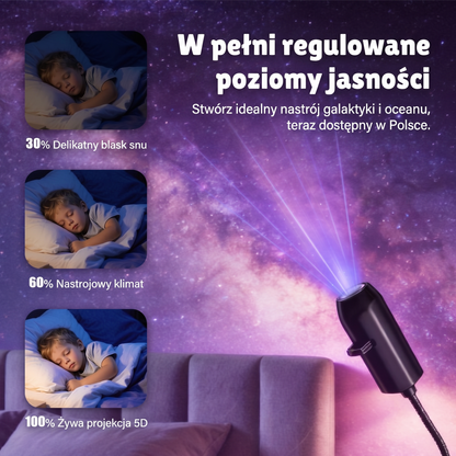 PKNEW® 🦄 INTELIGENTNY PROJEKTOR HD NOWEJ GENERACJI – Dynamiczny Holograficzny Projektor Nocny 5D 💎