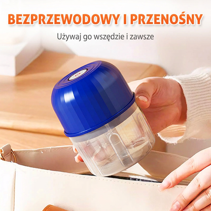 🔥🔥Bezprzewodowy elektryczny mini rozdrabniacz – Mocny pomocnik kuchenny do szybkiego siekania mięsa, warzyw i jedzenia dla dzieci✨