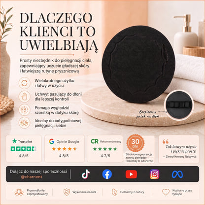 🔥🔥🚿 Głęboko oczyszczająca i złuszczająca myjka do ciała – delikatnie usuwa martwy naskórek i działa jak gąbka SPA 🧖‍♀️