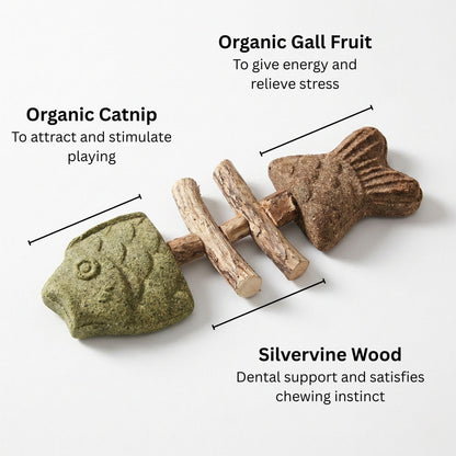 Catnip & Silvervine Chew✅