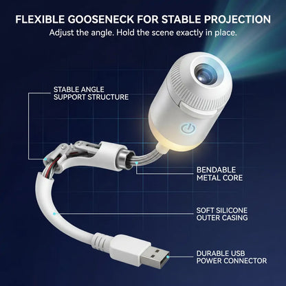 🌈PKNEW® NEXT-GEN SMART PROJECTION HD Smart Dynamic 5D Holographic Night Light Projector🌌