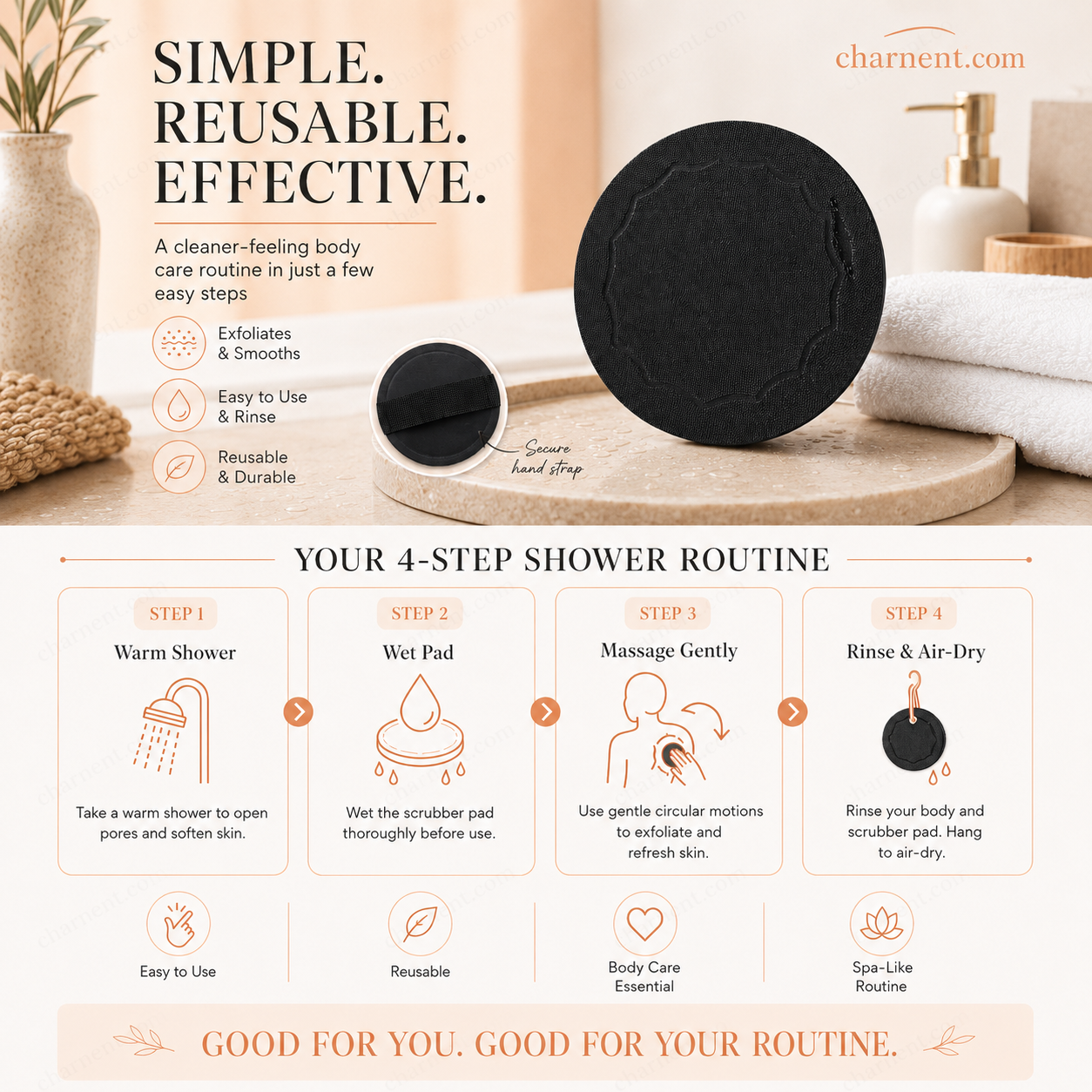 🚿 Exfoliating Scrub Bath Pads🧖‍♀️-Navalonixcosh®