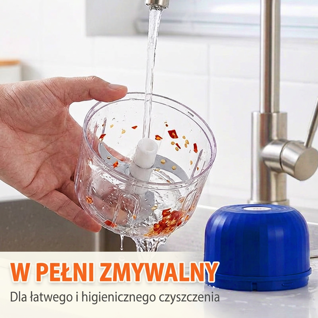 🔥🔥Bezprzewodowy elektryczny mini rozdrabniacz – Mocny pomocnik kuchenny do szybkiego siekania mięsa, warzyw i jedzenia dla dzieci✨