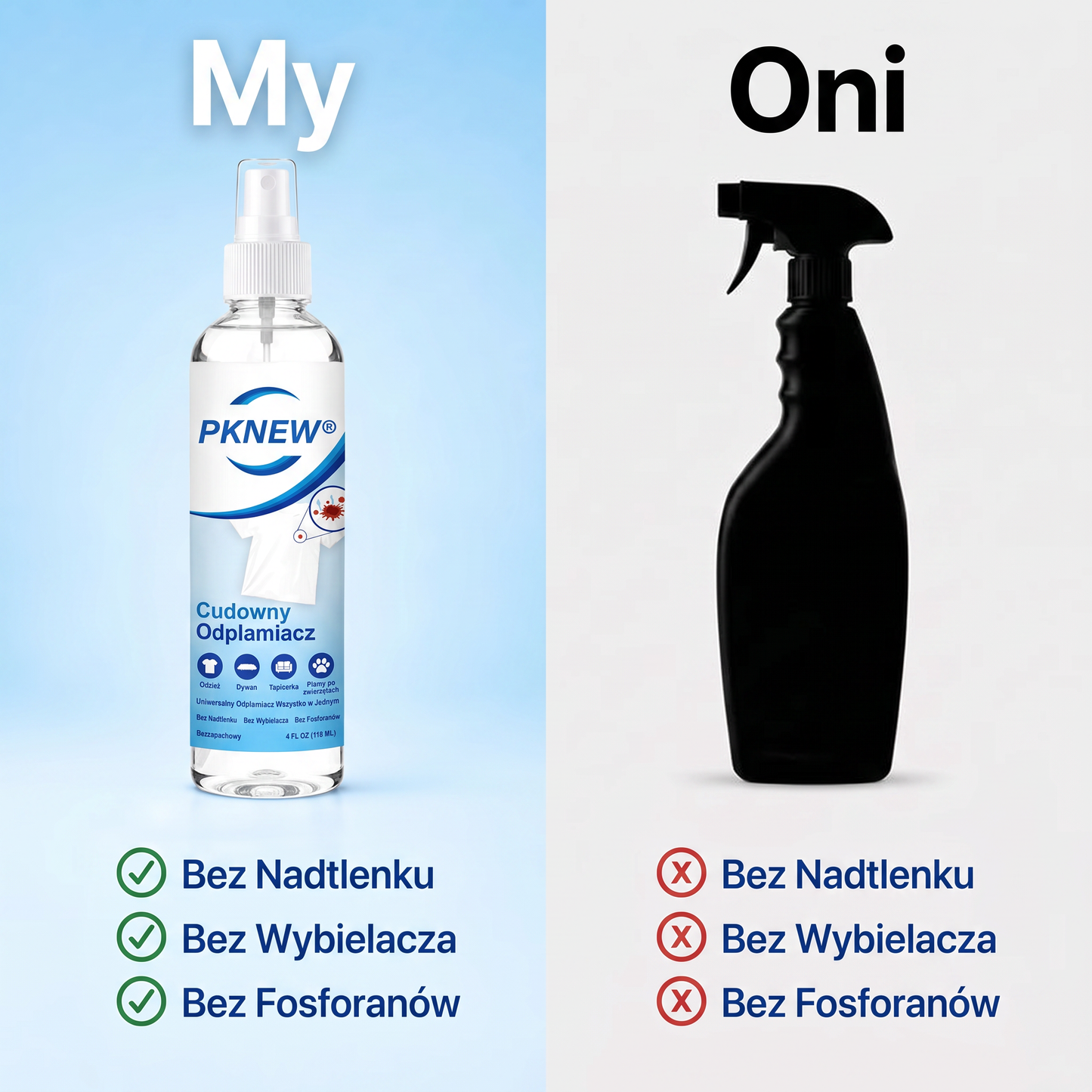 PKNEW® Ekologický víceúčelový odstraňovač skvrn v spreji 💧 – Rychle působící hloubkový čistič bez dráždivých chemikálií 💖