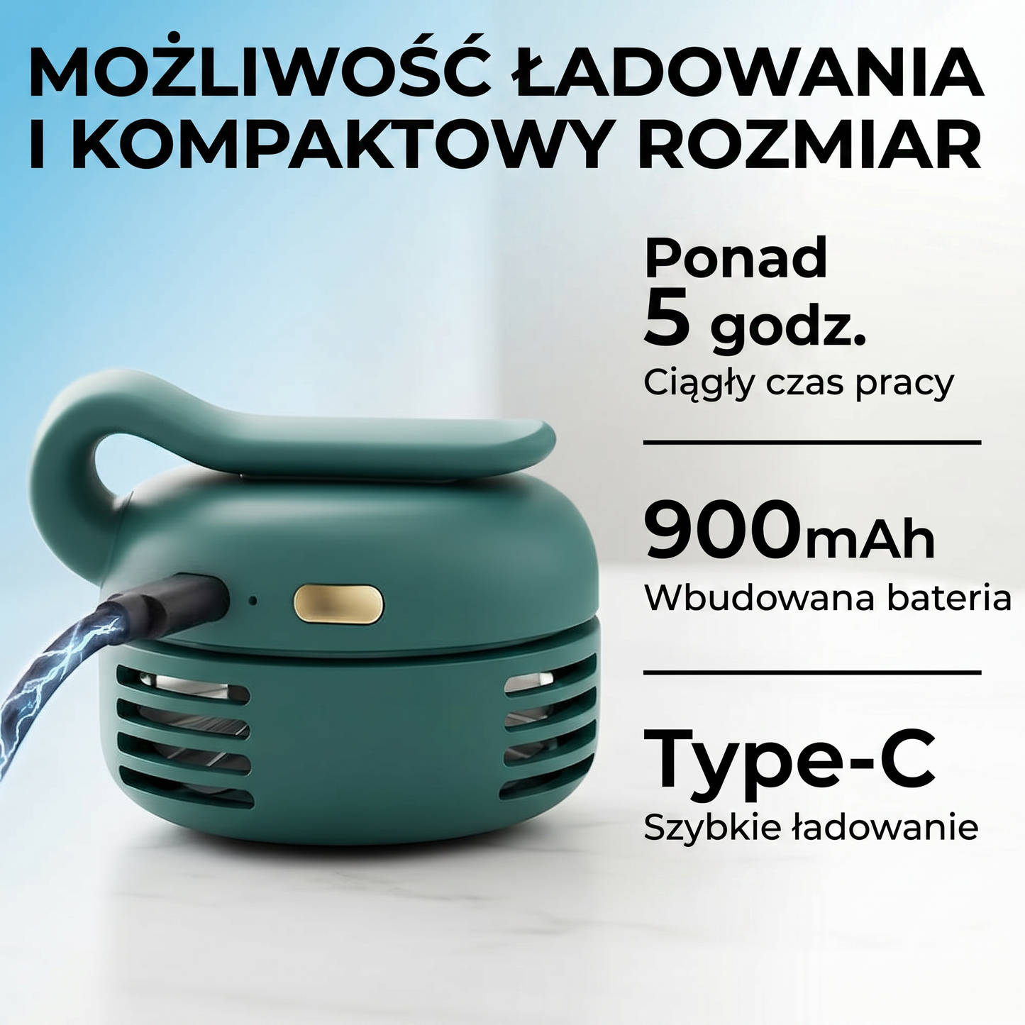 🔥🔥PKNEW® Przenośny Mini Wentylator Bezłopatkowy z Klipsem
