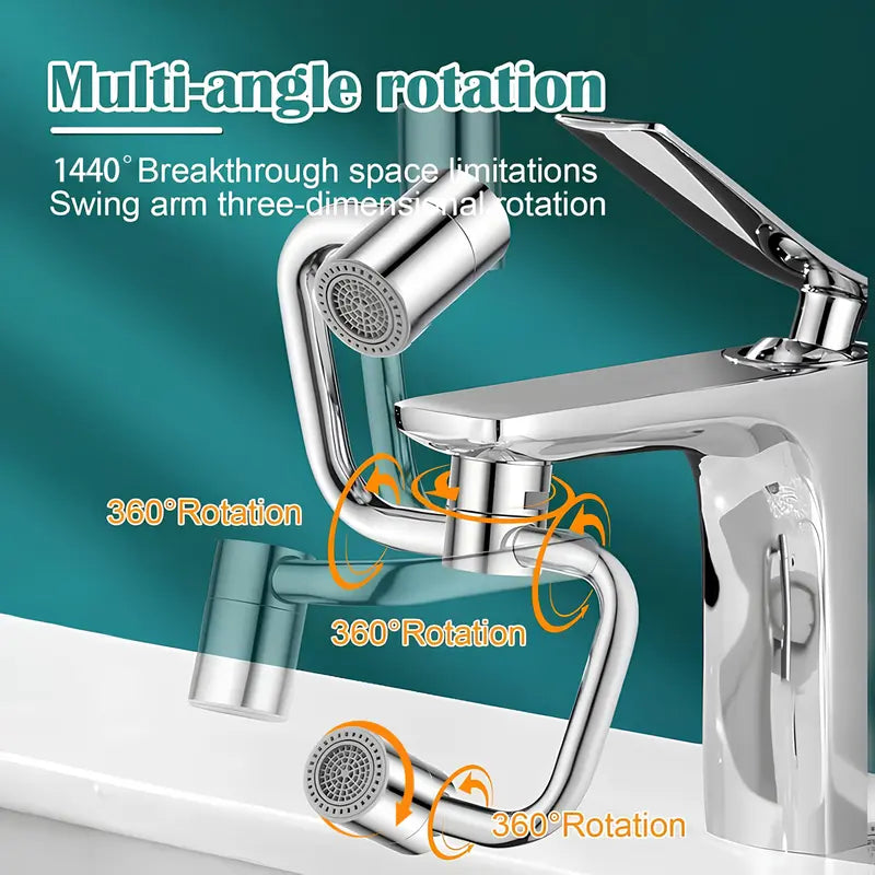 1080° Universal Faucet Aerator - Dual Mode & All-Angle Control