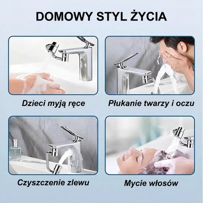 🔥🔥Uniwersalny perlator do kranu 1080° – Dwa tryby i pełna kontrola kąta