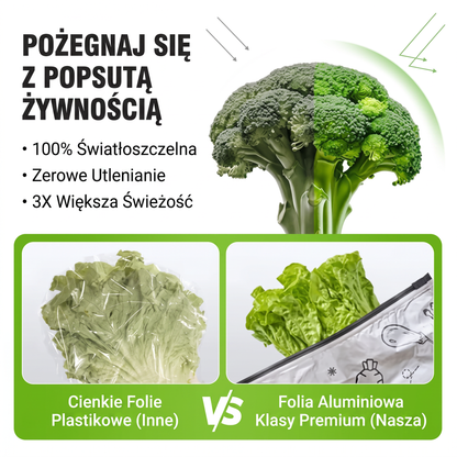 OFERTA LIMITOWANA: 70% ZNIŻKI! 🍗 🥦 Wielorazowe zamykane woreczki z folii aluminiowej 💎