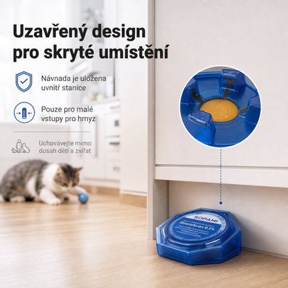 PKNEW® 🪳 Inteligentna stacja z przynętą na karaluchy o działaniu łańcuchowym 🛡️ – dociera do ukrytych gniazd, pomaga zlikwidować całą kolonię i chroni dom nawet przez 2 lata 💎
