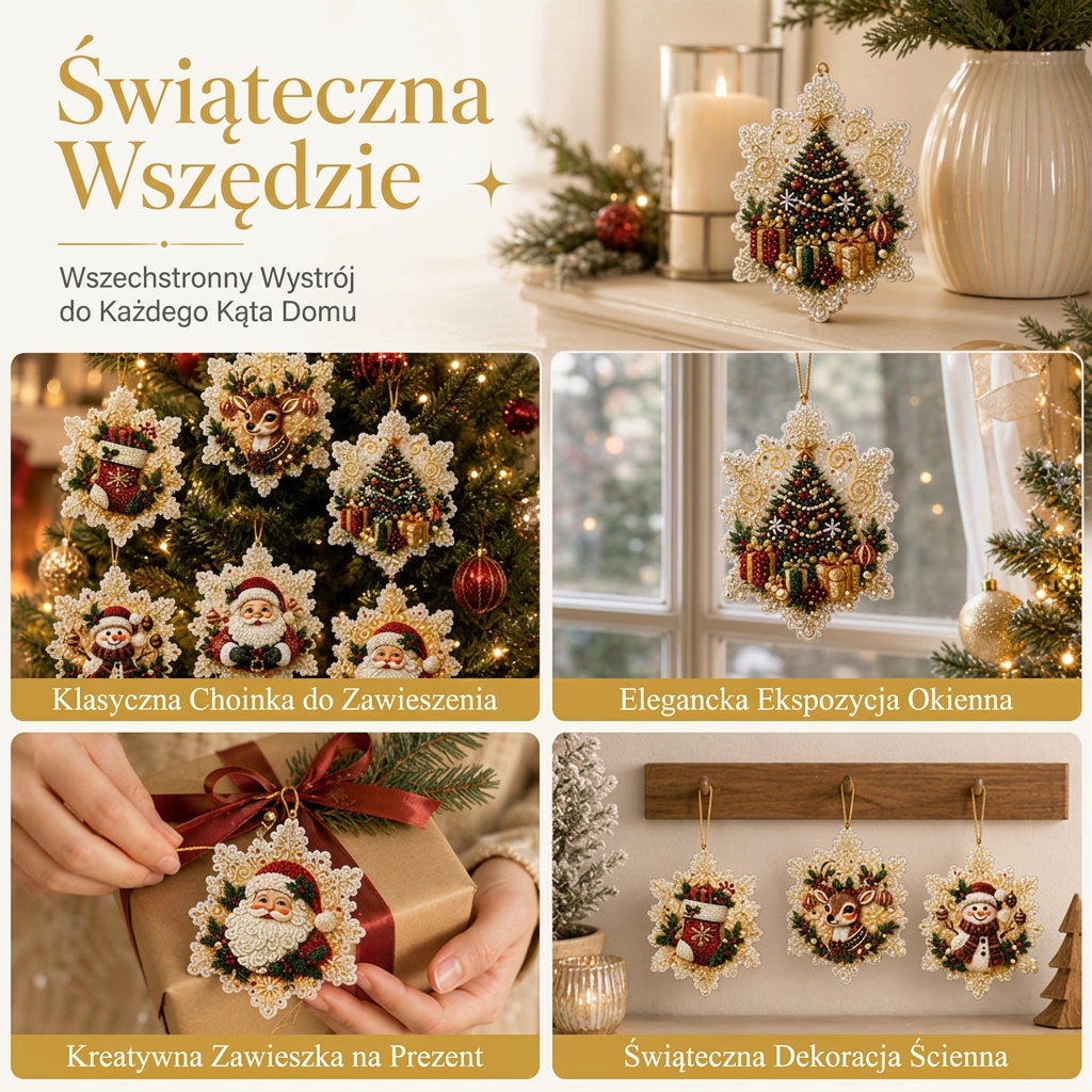 🎄 Ograniczona czasowo oferta 55% zniżki 🎄 Zestaw świątecznych ozdób do malowania DIY do zawieszenia 🎁
