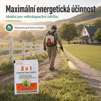 PKNEW® Granulowany środek chwastobójczy 2 w 1 Max Power 👑 – widoczny efekt już po 6 godzinach, łatwe rozpuszczanie w wodzie i precyzyjne stosowanie na fugi, ścieżki, ogrodzenia oraz powierzchnie żwirowe 💎