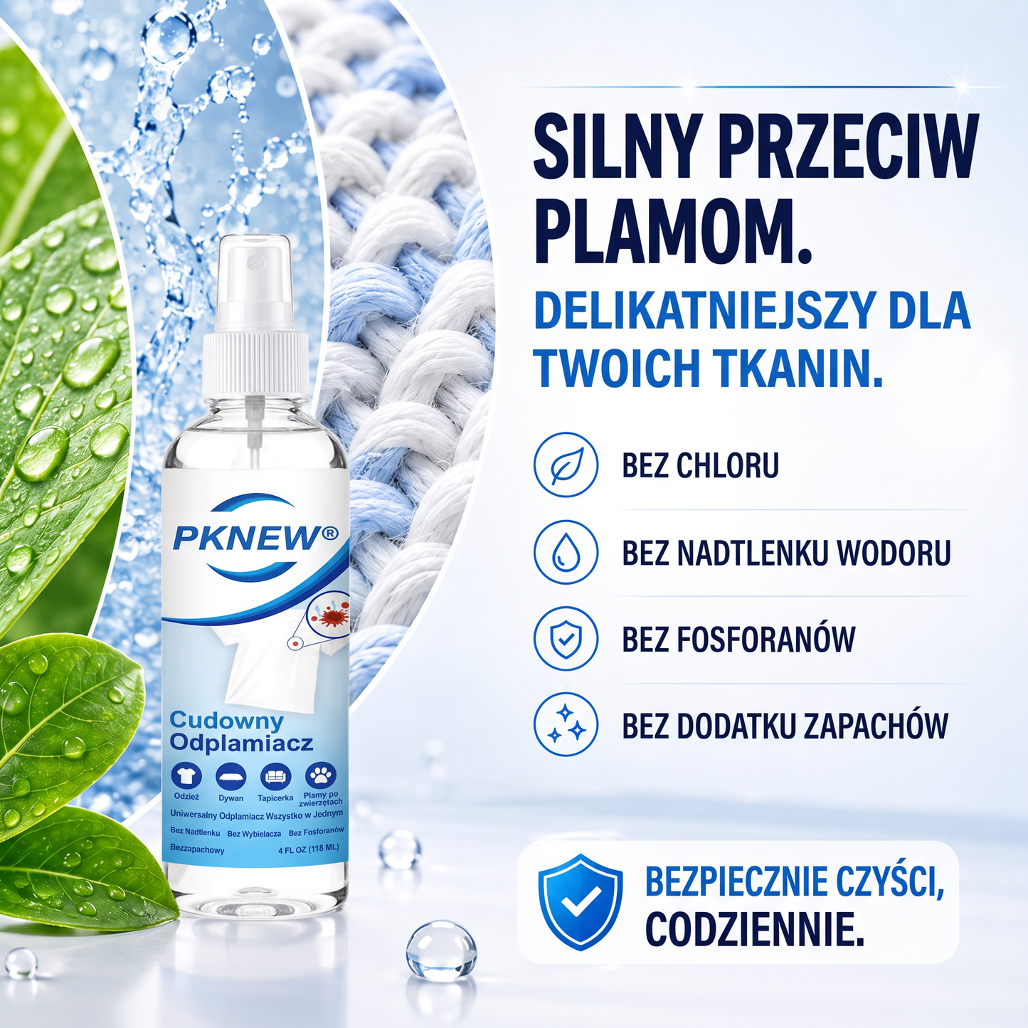 PKNEW® Ekologický víceúčelový odstraňovač skvrn v spreji 💧 – Rychle působící hloubkový čistič bez dráždivých chemikálií 💖