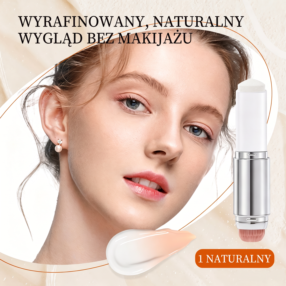 🔥🔥 [𝐎𝐅𝐈𝐂𝐉𝐀𝐋𝐍𝐘 𝐏𝐑𝐎𝐃𝐔𝐊𝐓] Vitalisys® Kryjący Sztyft do Makijażu / Odłączany Pędzelek – Koreański dopasowujący się kolorystycznie podkład w sztyfcie z kapsułkami kolagenowymi