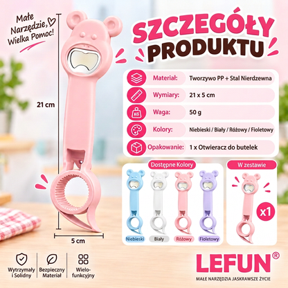 LEFUN® Otwieracz 4w1 👑 – Otwórz każde wieczko bez zbędnego wysiłku 💎