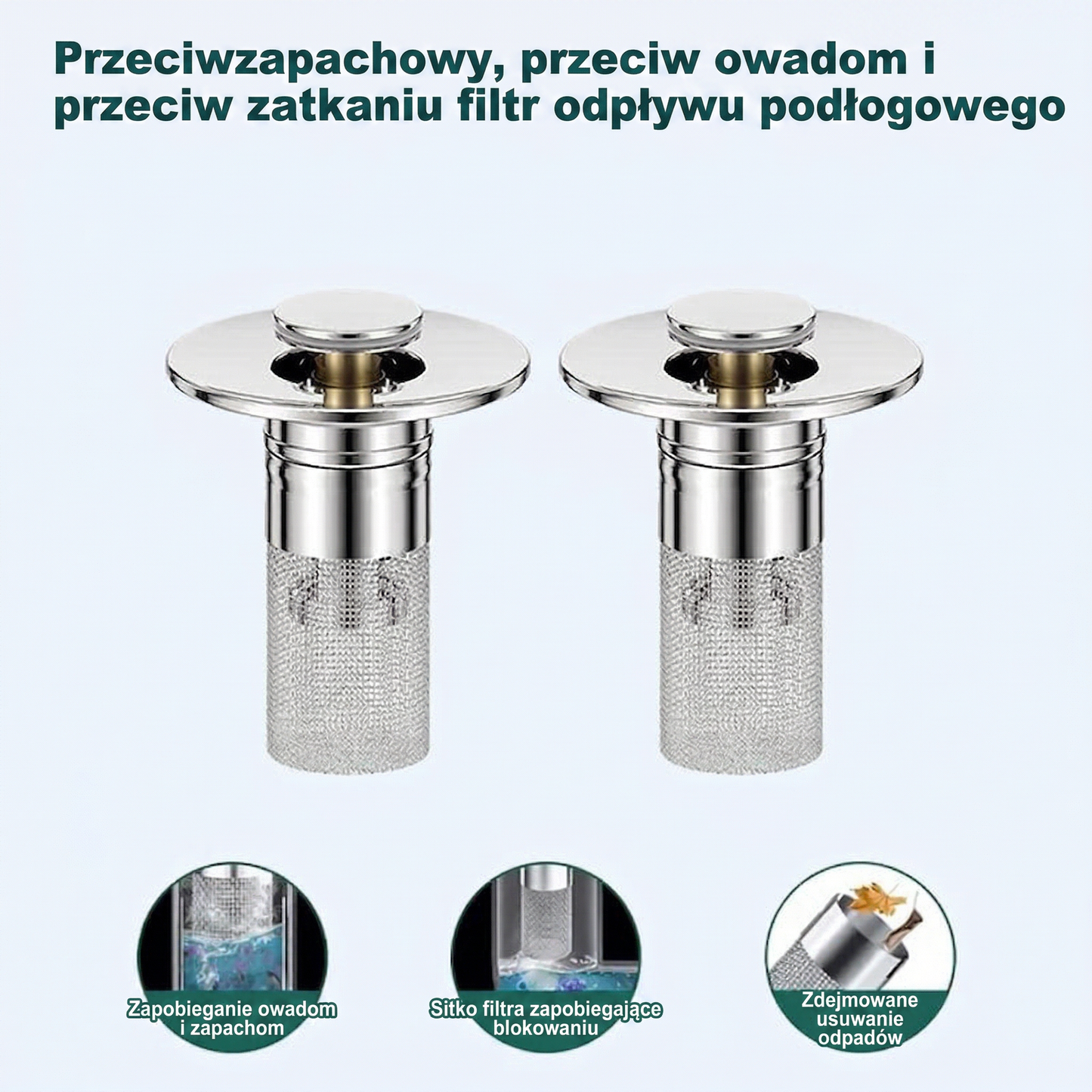 🔥🔥Ostatni dzień promocji – 49% taniej👑Otwierany sitko do odpływu zlewu – 🛀Usuwa nieprzyjemne zapachy i zapobiega zatkaniu